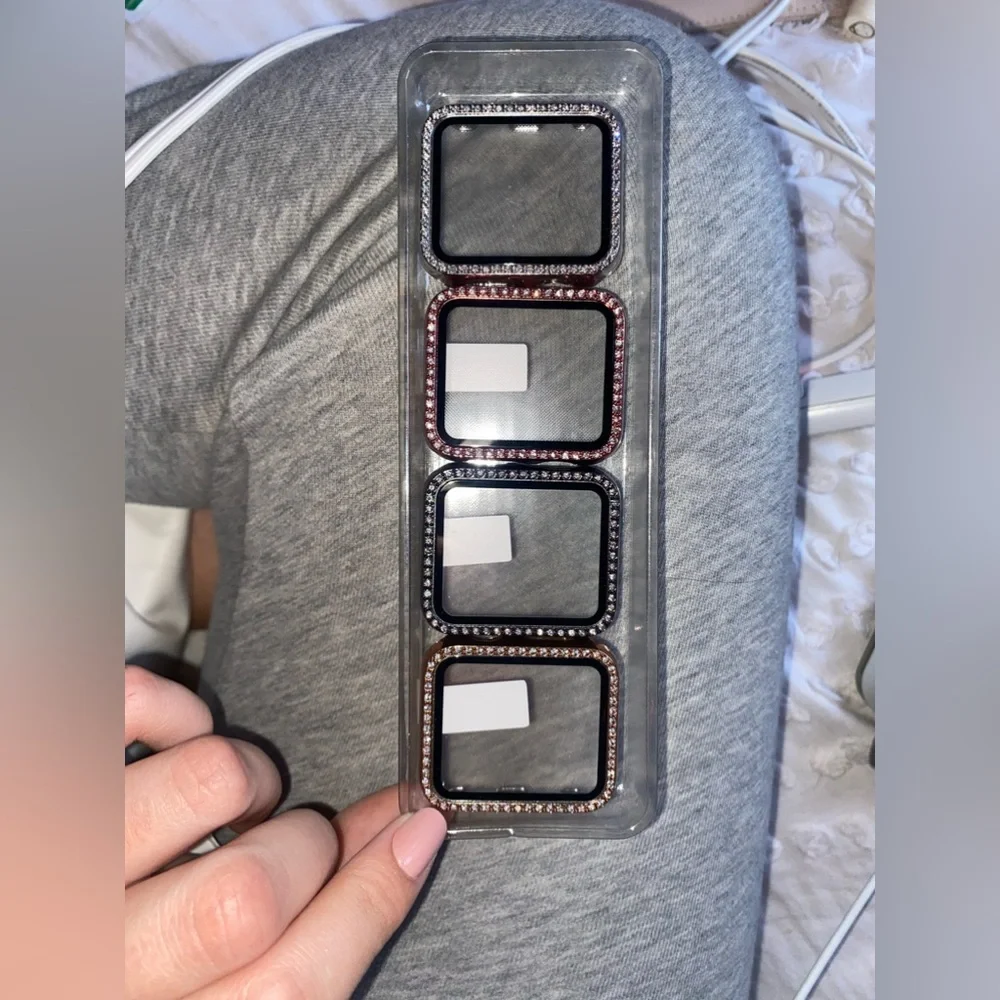 4 Pack Bling Case for Apple Watch Series 9/8/7 41mm